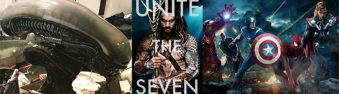 Movie News Report aquaman and spiderman banner